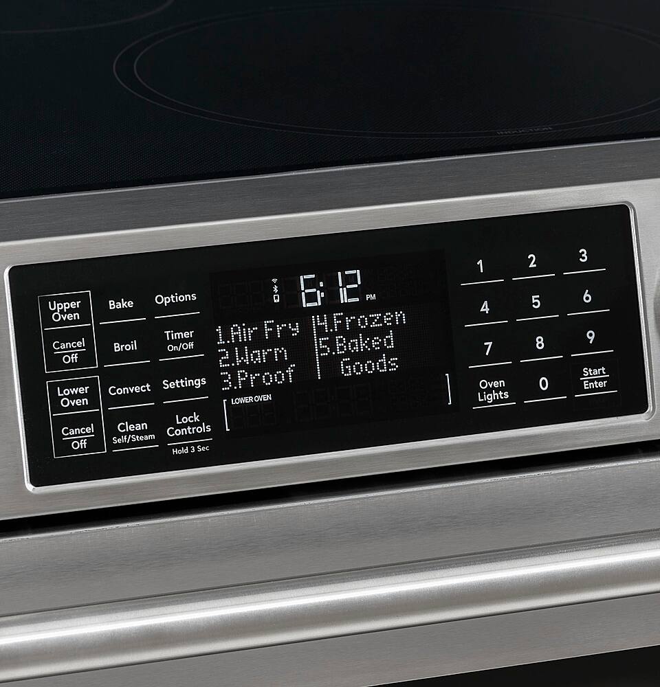 Alt View 20. Café - 7.0 Cu. Ft. Slide-In Double Oven Electric Induction Convection Range - Matte White.