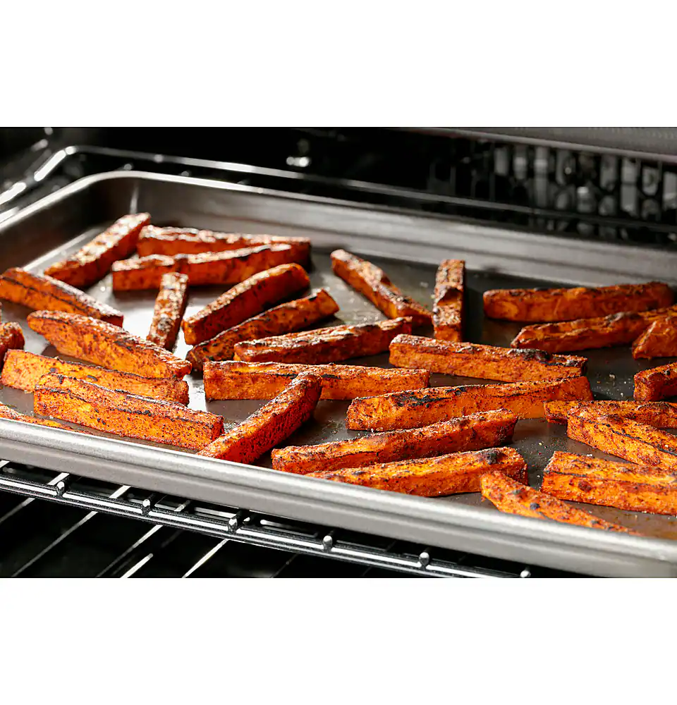 Alt View 22. Café - 7.0 Cu. Ft. Slide-In Double Oven Electric Induction Convection Range - Matte White.