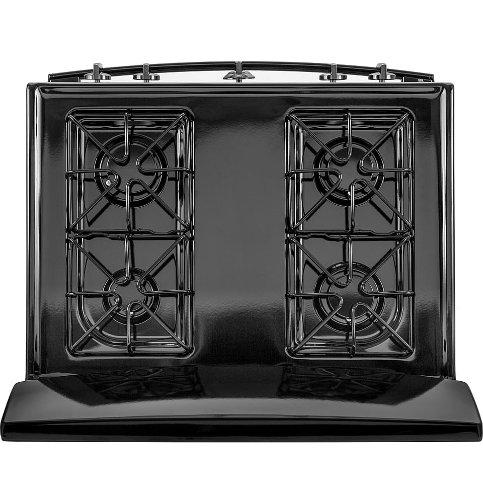 Alt View 14. GE - 4.8 Cu. Ft. Freestanding Gas Range - Black.