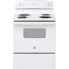 Front. GE - 5.0 Cu. Ft. Freestanding Electric Range - White.