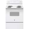 GE - 30 in. Wide 4 Elements 5.0 Cu. Ft. Freestanding Electric Range with Porcelain-Enamel Cooktop Surface - White