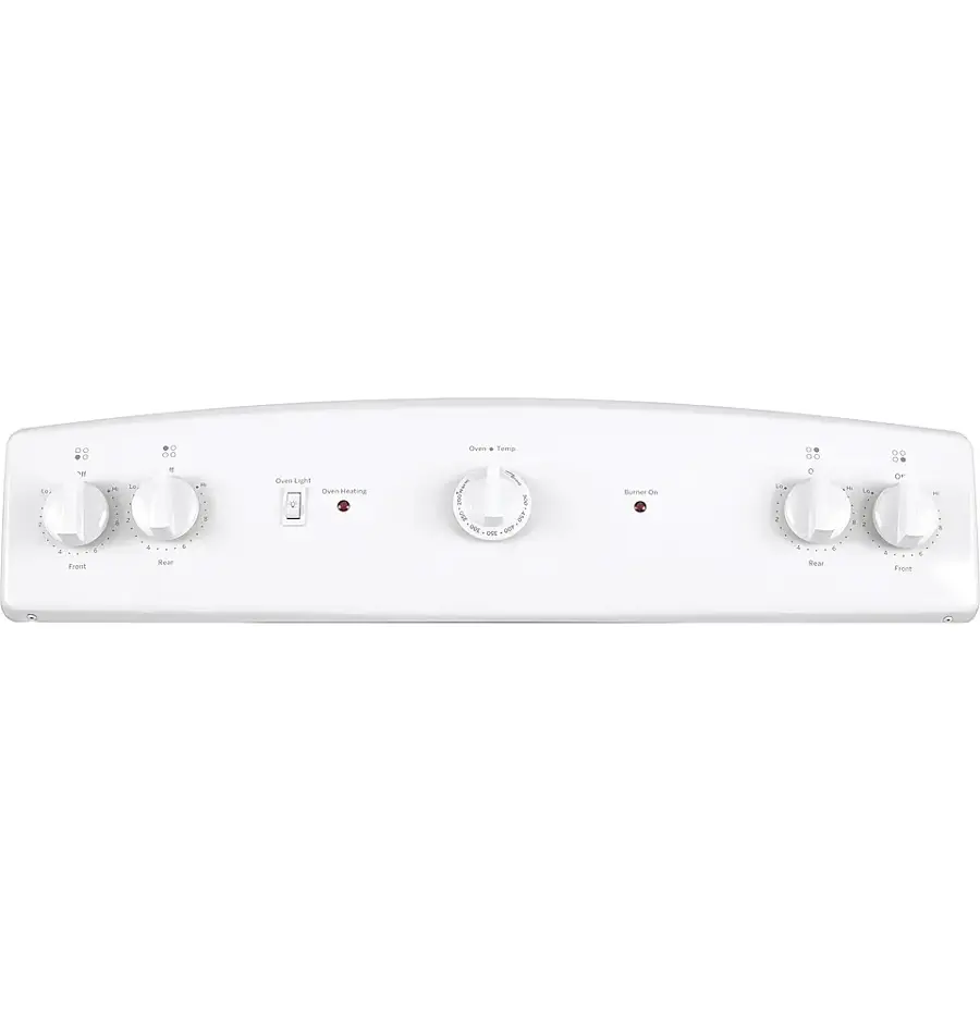 Alt View 2. GE - 5.0 Cu. Ft. Freestanding Electric Range - White.