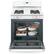 Alt View 15. GE - 5.0 Cu. Ft. Self-Cleaning Freestanding Gas Range - White.