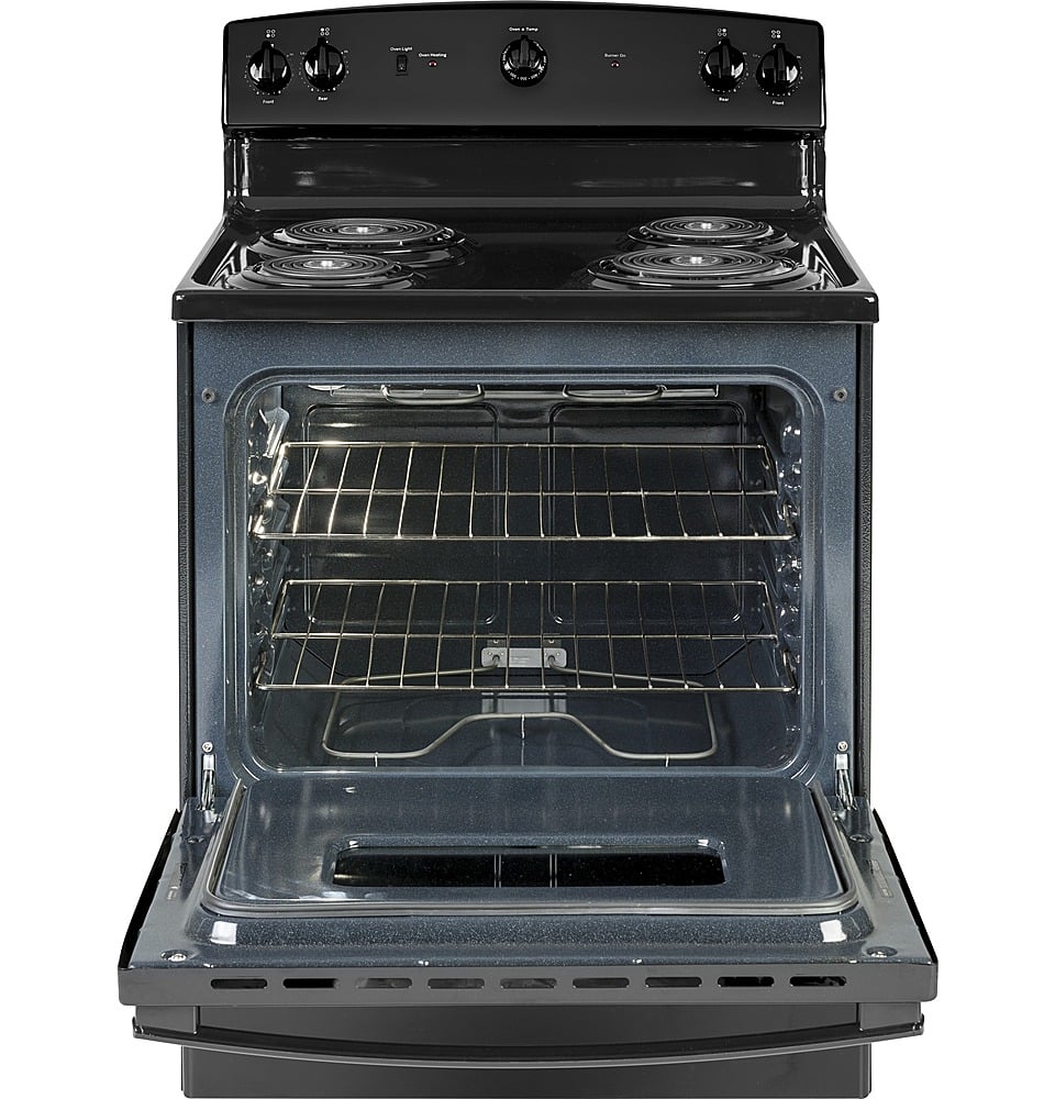 Alt View 15. GE - 5.0 Cu. Ft. Freestanding Electric Range - Black.
