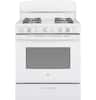 Front. GE - 4.8 Cu. Ft. Freestanding Gas Range - White.