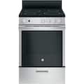 GE - 24 in. Wide 4 Elements 2.9 Cu. Ft. Freestanding Electric Range - Stainless Steel