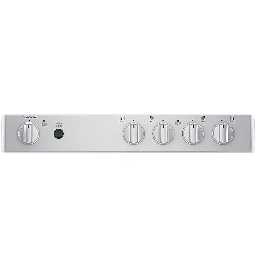Alt View 12. GE - 2.9 Cu. Ft. Freestanding Electric Range - Stainless Steel.