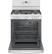Alt View 11. GE - 5.0 Cu. Ft. Freestanding Gas Convection Range with Self-Steam Cleaning and No-Preheat Air Fry - White.