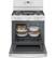 Alt View 12. GE - 5.0 Cu. Ft. Freestanding Gas Convection Range with Self-Steam Cleaning and No-Preheat Air Fry - White.