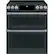 Front. Café - 7.0 Cu. Ft. Slide-In Double Oven Electric Induction Convection Range - Matte Black.