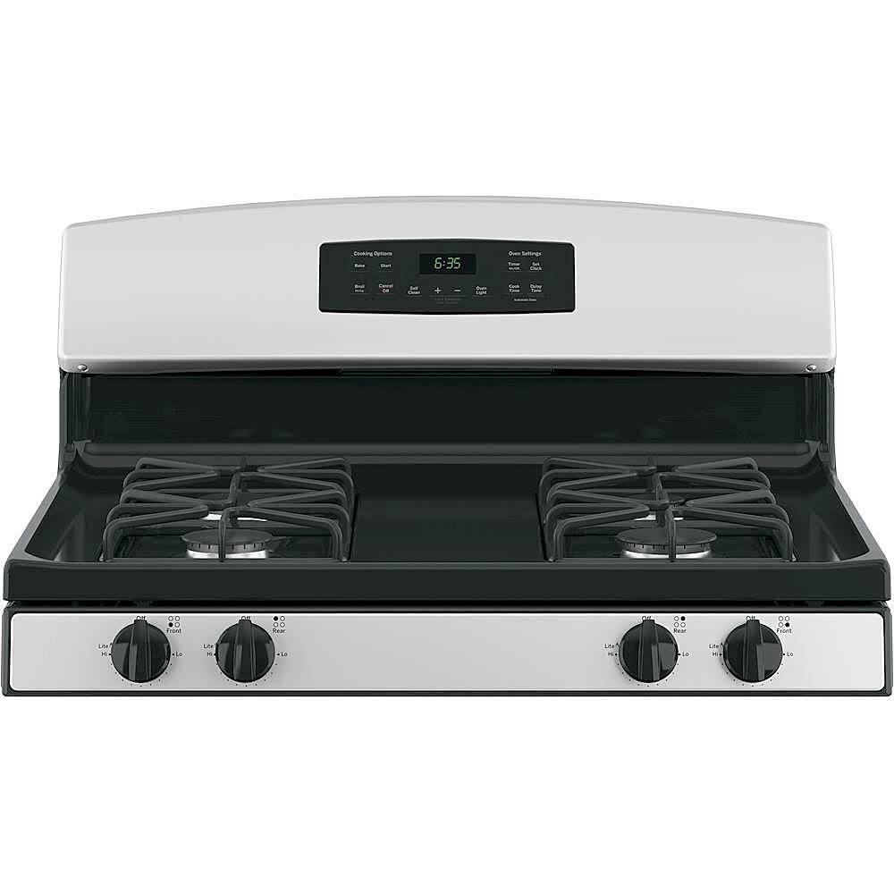 Alt View 16. GE - 5.0 Cu. Ft. Self-Cleaning Freestanding Gas Range - Stainless Steel.