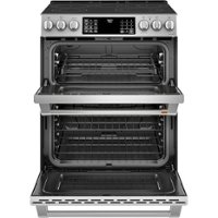 Café - 6.7 Cu. Ft. Slide-In Double Oven Electric True Convection Range with Built-In Wi-Fi - Stainless steel - Alt_View_Zoom_1