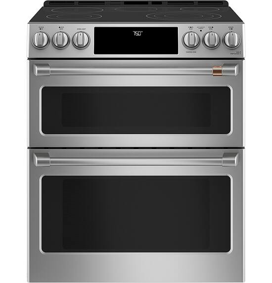 Caf 6.7 Cu. Ft. Slide In Double Oven Electric True Convection