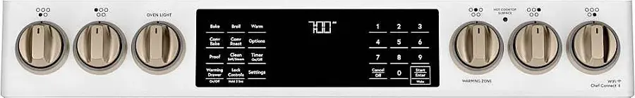 Alt View 11. Café - 5.7 Cu. Ft. Slide-In Electric Convection Range - Matte White.