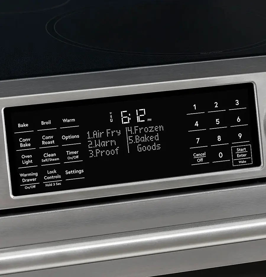 Alt View 23. Café - 5.7 Cu. Ft. Slide-In Electric Convection Range - Matte White.