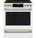 Alt View 27. Café - 5.7 Cu. Ft. Slide-In Electric Convection Range - Matte White.