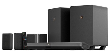 Nakamichi - Shockwafe 9.2.4Ch 1300W Soundbar System with Dual 10” Wireless Subwoofers, Dolby Atmos, eARC and SSE MAX - Black - Front_Zoom