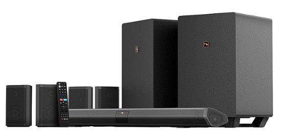 Front Zoom. Nakamichi - Shockwafe 9.2.4Ch 1300W Soundbar System with Dual 10” Wireless Subwoofers, Dolby Atmos, eARC and SSE MAX - Black.