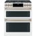 Front. Café - 7 Cu. Ft. Self-Cleaning Slide-In Double Oven Dual Fuel Convection Range, Customizable - Matte White.