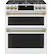 Alt View 26. Café - 7 Cu. Ft. Self-Cleaning Slide-In Double Oven Dual Fuel Convection Range, Customizable - Matte White.