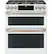 Alt View 27. Café - 7 Cu. Ft. Self-Cleaning Slide-In Double Oven Dual Fuel Convection Range, Customizable - Matte White.