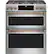 Alt View 22. Café - 6.7 Cu. Ft. Self-Cleaning Slide-In Double Oven Dual Fuel Convection Range, Customizable - Stainless steel.