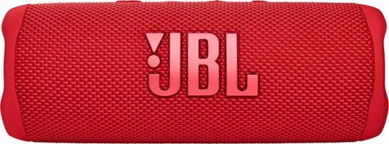 Front Zoom. JBL - FLIP6 Portable Waterproof Speaker - Red.