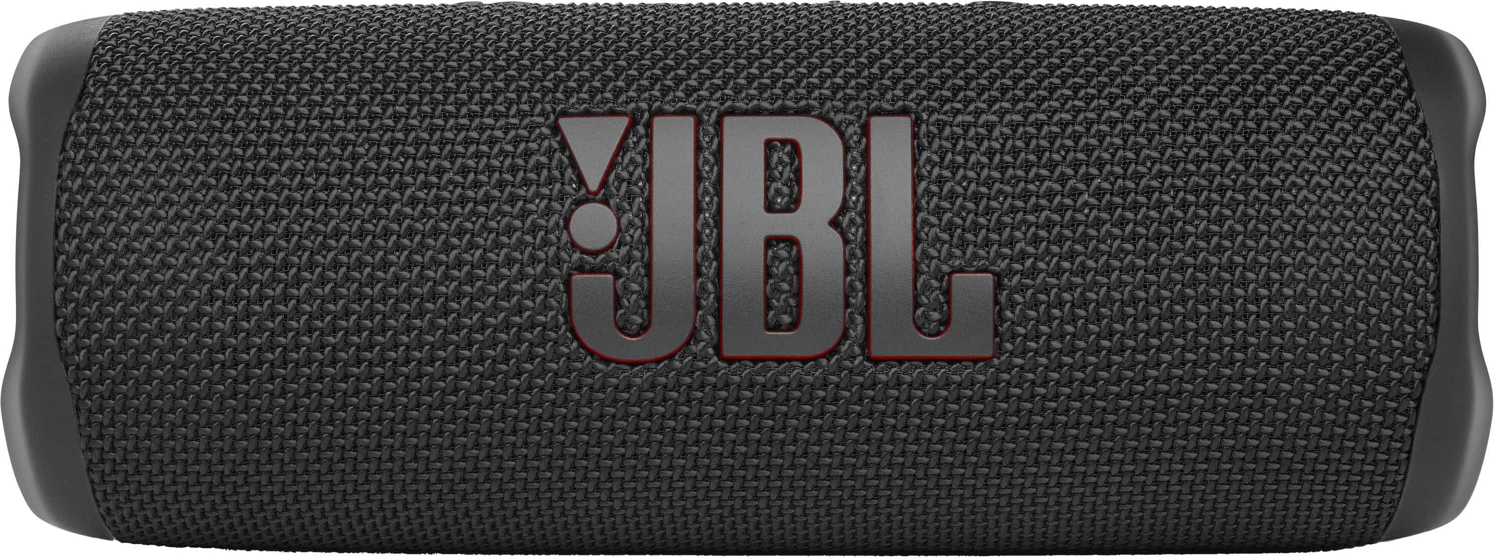 Front. JBL - FLIP6 Portable Waterproof Speaker - Black.