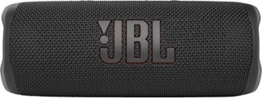JBL - FLIP6 Portable Waterproof Speaker - Black - Front_Zoom
