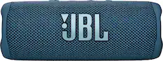 Front. JBL - FLIP6 Portable Waterproof Speaker - Blue.