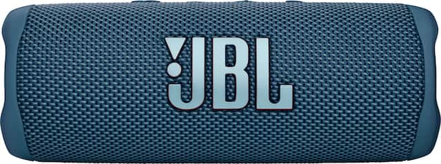 Front. JBL - FLIP6 Portable Waterproof Speaker - Blue.