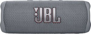JBL FLIP6 Portable Waterproof Speaker - Grey - Front_Zoom
