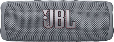 JBL FLIP6 Portable Waterproof Speaker - Grey - Front_Zoom