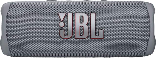 Front. JBL - FLIP6 Portable Waterproof Speaker - Gray.