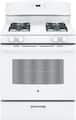 GE - 30 in. Wide 4 Burners 4.8 Cu. Ft. Freestanding Gas Range - White