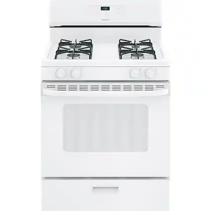 Front. Hotpoint - 4.8 Cu. Ft. Freestanding Gas Range - White.