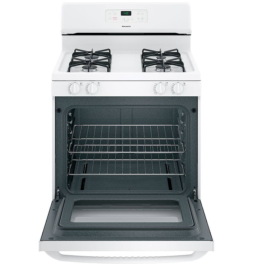 Alt View 13. Hotpoint - 4.8 Cu. Ft. Freestanding Gas Range - White.