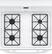 Alt View 1. Hotpoint - 4.8 Cu. Ft. Freestanding Gas Range - White.