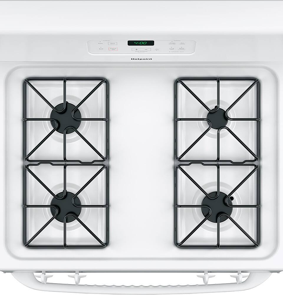 Alt View 1. Hotpoint - 4.8 Cu. Ft. Freestanding Gas Range - White.