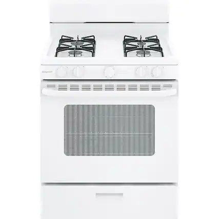 Front. Hotpoint - 4.8 Cu. Ft. Freestanding Gas Range - White.