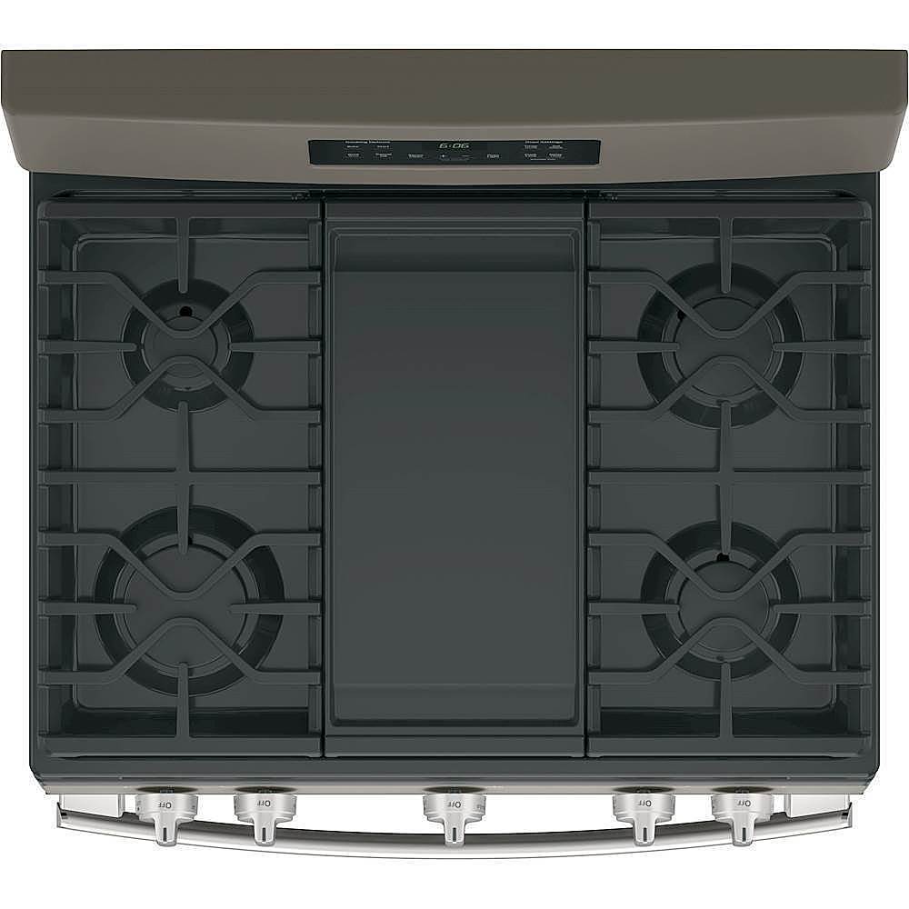 Alt View 17. GE - 5.0 Cu. Ft. Freestanding Gas Range - Slate.