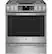 Front. GE Profile - 5.7 Cu. Ft. Slide-In Dual Fuel True Convection Range with No Preheat Air Fry and Wi-Fi - Stainless Steel.