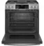 Alt View 11. GE Profile - 5.7 Cu. Ft. Slide-In Dual Fuel True Convection Range with No Preheat Air Fry and Wi-Fi - Stainless Steel.