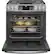 Alt View 12. GE Profile - 5.7 Cu. Ft. Slide-In Dual Fuel True Convection Range with No Preheat Air Fry and Wi-Fi - Stainless Steel.