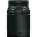 Hotpoint - 30 in. Wide 4 Burners 30 in. Wide 4 burner 4.8 Cu. Ft. Freestanding Gas Range - Black