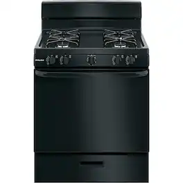 Hotpoint - 4.8 Cu. Ft. Freestanding Gas Range - Black