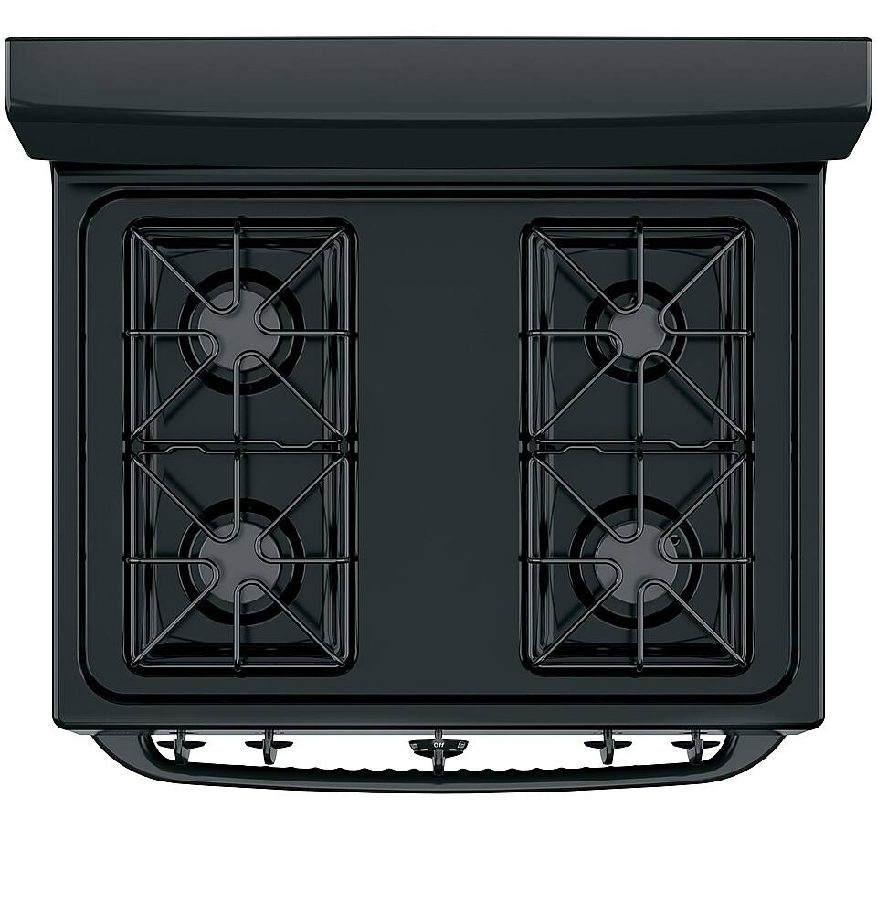 Alt View 1. Hotpoint - 4.8 Cu. Ft. Freestanding Gas Range - Black.