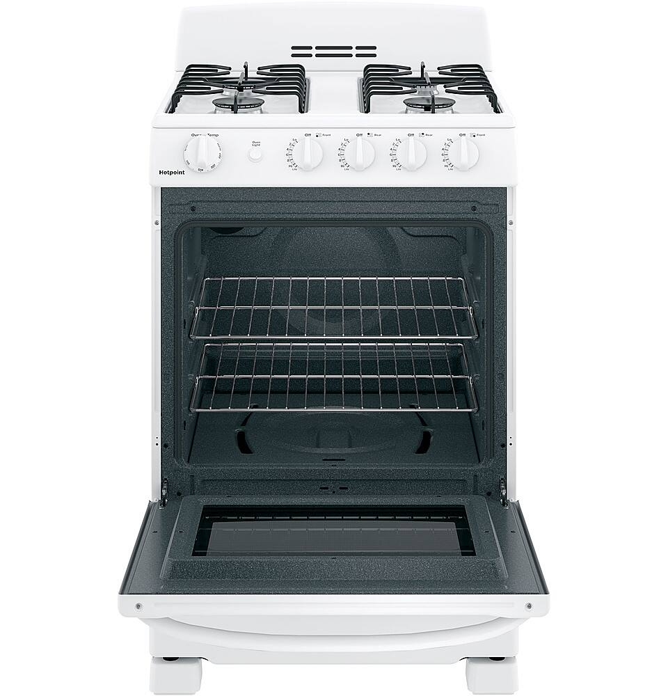 Alt View 11. Hotpoint - 2.9 Cu. Ft. Freestanding Gas Range - White.