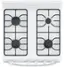 Alt View 2. Hotpoint - 2.9 Cu. Ft. Freestanding Gas Range - White.