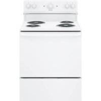 Hotpoint - 5.0 Cu. Ft. Freestanding Electric Range - White - Front_Zoom